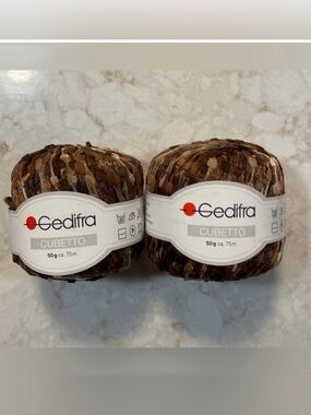 NWT! Gedifra Cubetto Multi-Color Yarn | 4 Skeins